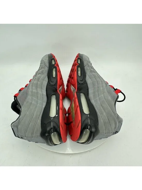 Nike Air Max 95 Men Size 12 314350-997 Grey Black Red Training Shoes - Picture 7 of 10